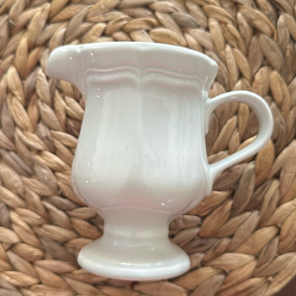Mikasa French Countryside Creamer Japan Discontinued Neutral Cottagecore Coastal
